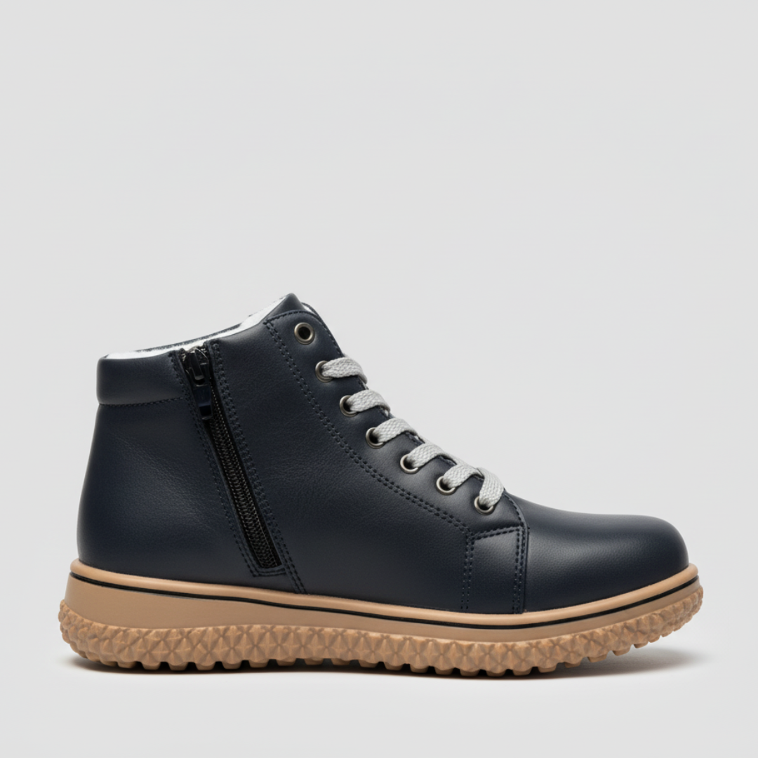 EQ SN – Comfort Vol 6 | Women’s Orthopedic Lace-Up Ankle Boots with Side Zipper