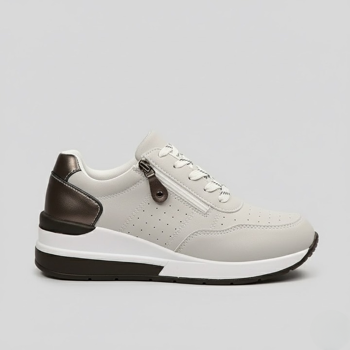 Orthopedic Platform Sneakers with Side Zipper For Women