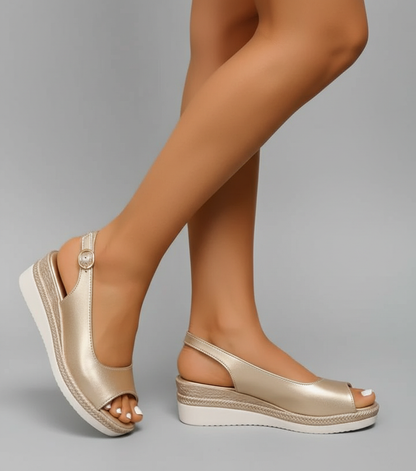 EQ GS - Summer Vol 1 | Women Slingback Wedge Sandals