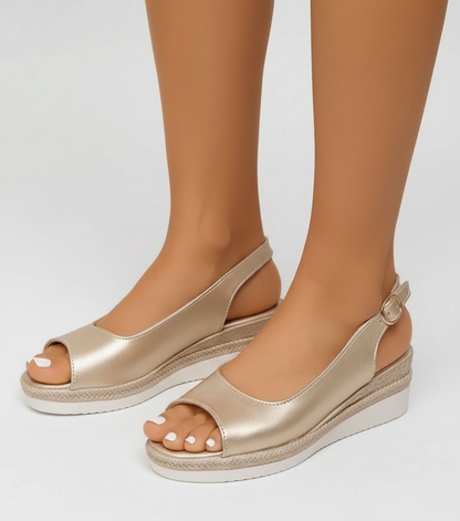 EQ GS - Summer Vol 1 | Women Slingback Wedge Sandals