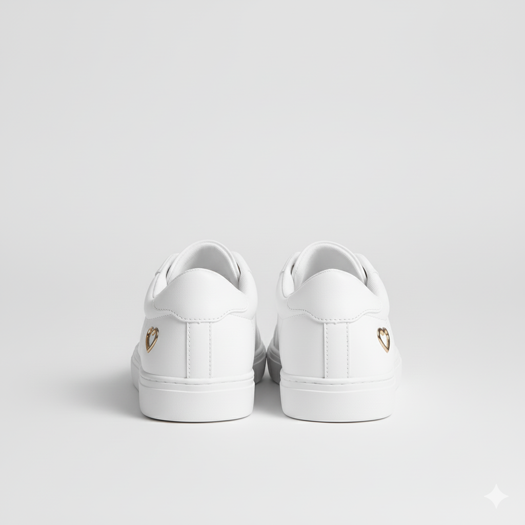 EQ WH – Casual Vol 5 | Women White Heart Sneakers