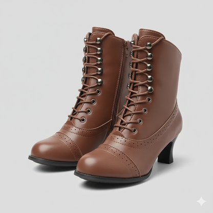 EQ OB – Classic Vol 6 | Women’s Orthopedic Lace-Up Heeled Boots