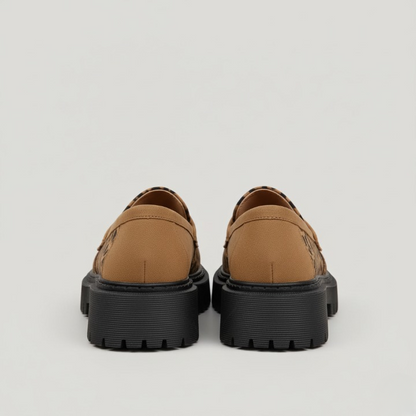 EQ - 006 | Orthopedic Leopard Platform Loafers For Women