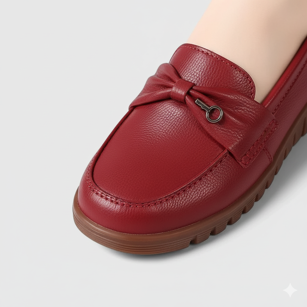 EQ SN – Comfort Vol 11 | Women’s Orthopedic Slip-On Loafers with Bow Accent