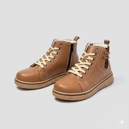 EQ SN – Comfort Vol 6 | Women’s Orthopedic Lace-Up Ankle Boots with Side Zipper