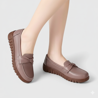 EQ SN – Comfort Vol 11 | Women’s Orthopedic Slip-On Loafers with Bow Accent