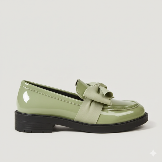 EQ BF – Elegant Vol 4 | Women Glossy Bow Loafers