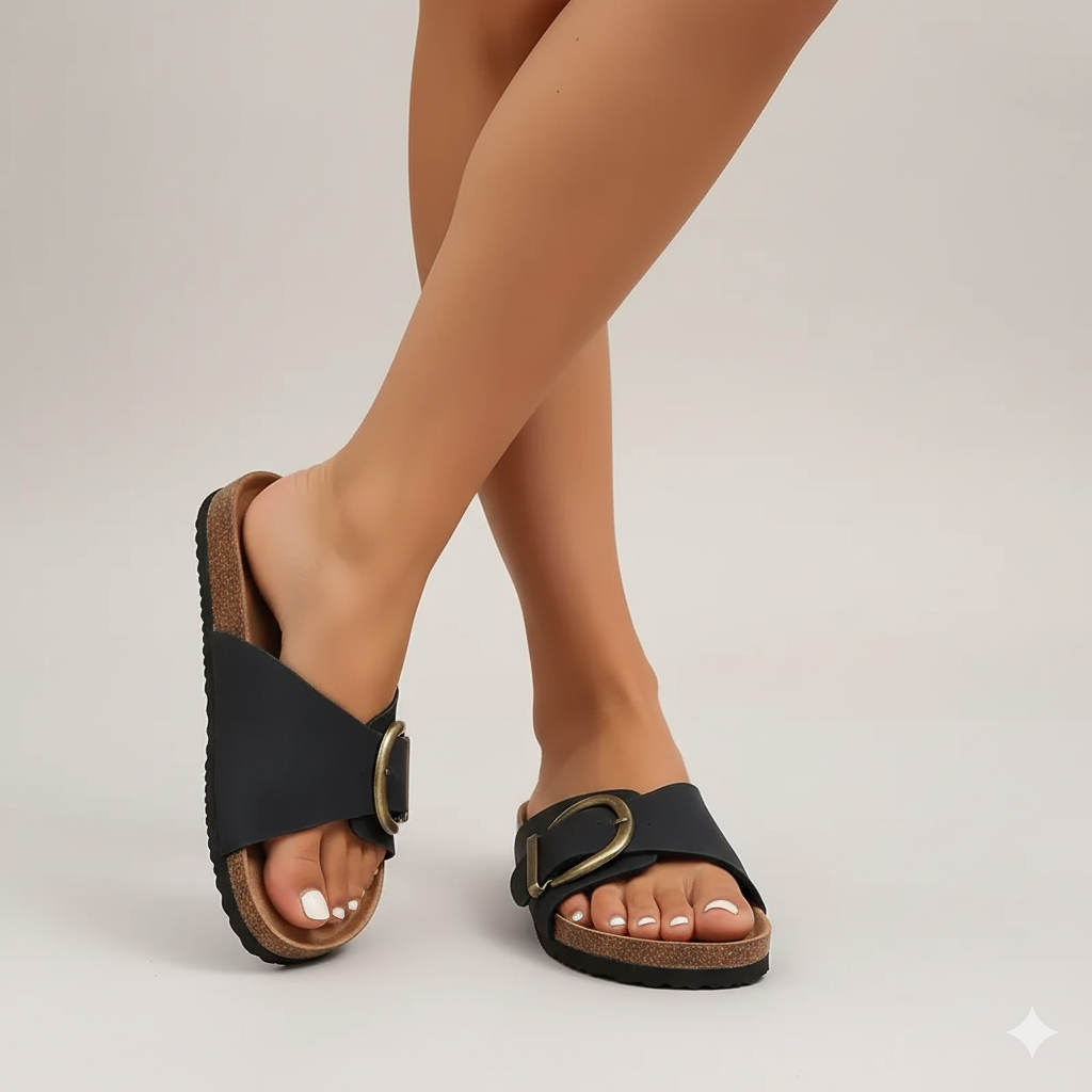 EQ BK – Summer Vol 7 | Women Buckle Slip-On Sandals