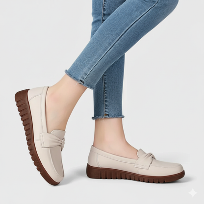 EQ SN – Comfort Vol 11 | Women’s Orthopedic Slip-On Loafers with Bow Accent