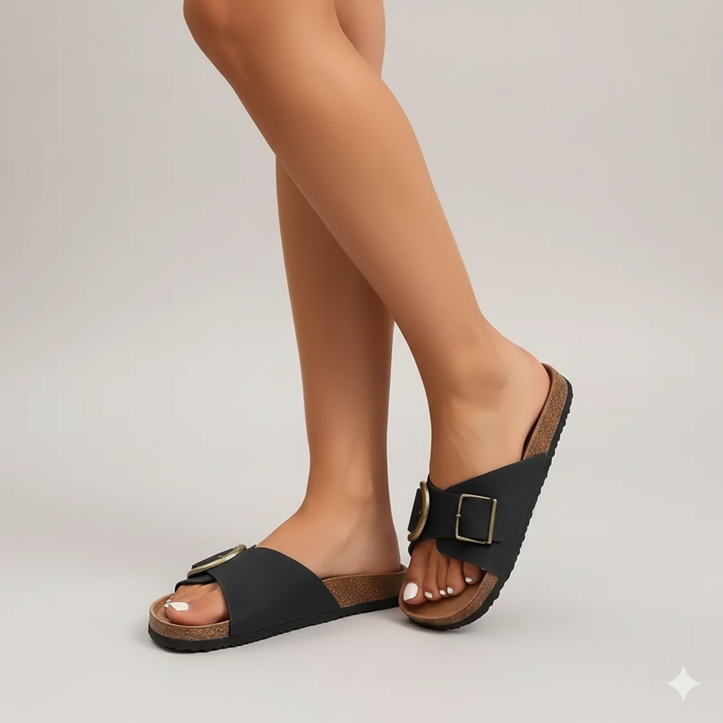 EQ BK – Summer Vol 7 | Women Buckle Slip-On Sandals