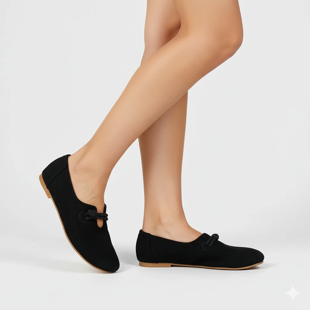 EQ SR – Comfort Vol 7 | Women’s Orthopedic Suede Rope-Knot Slip-On Shoes