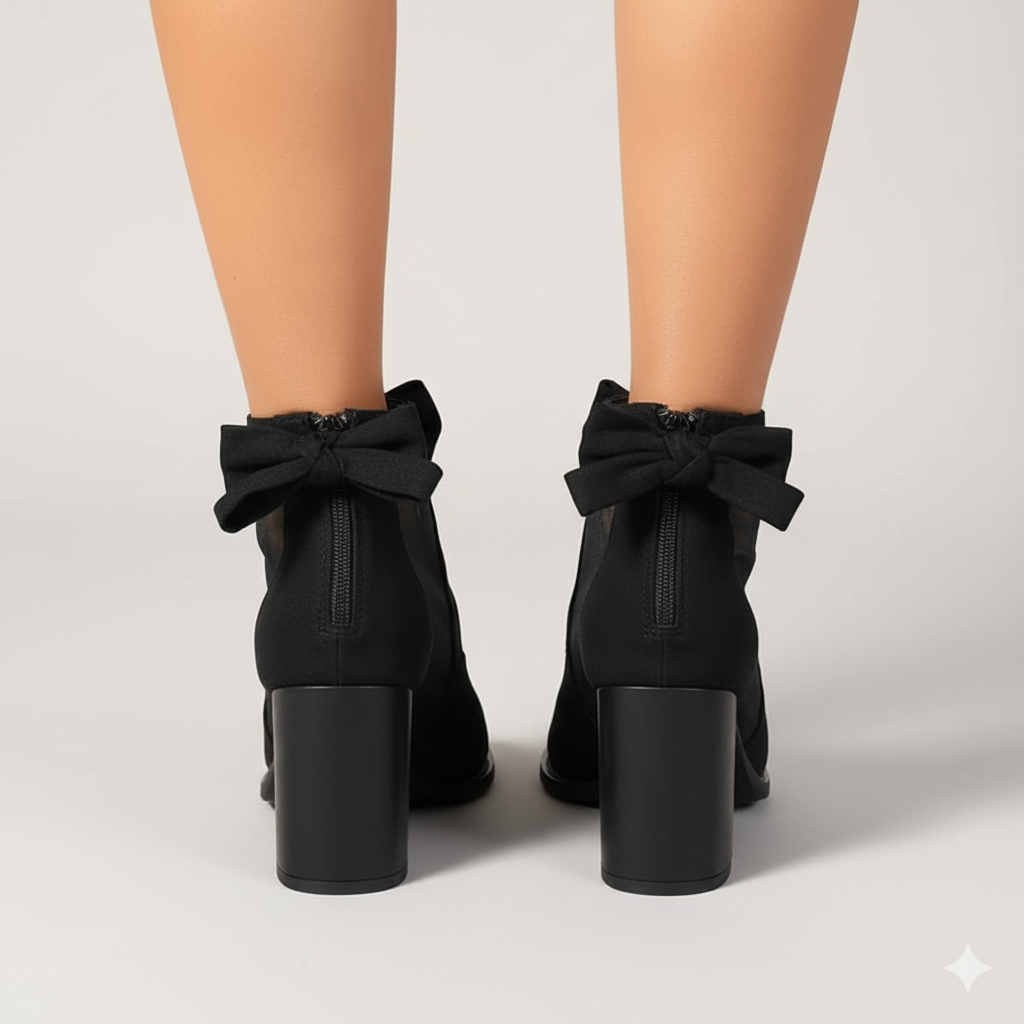 EQ SN – Comfort Vol 21 | Women’s Bow-Tie Peep Toe Block Heel Sandals