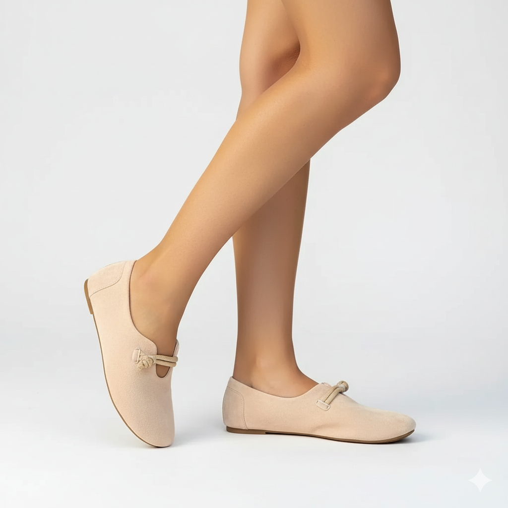 EQ SR – Comfort Vol 7 | Women’s Orthopedic Suede Rope-Knot Slip-On Shoes