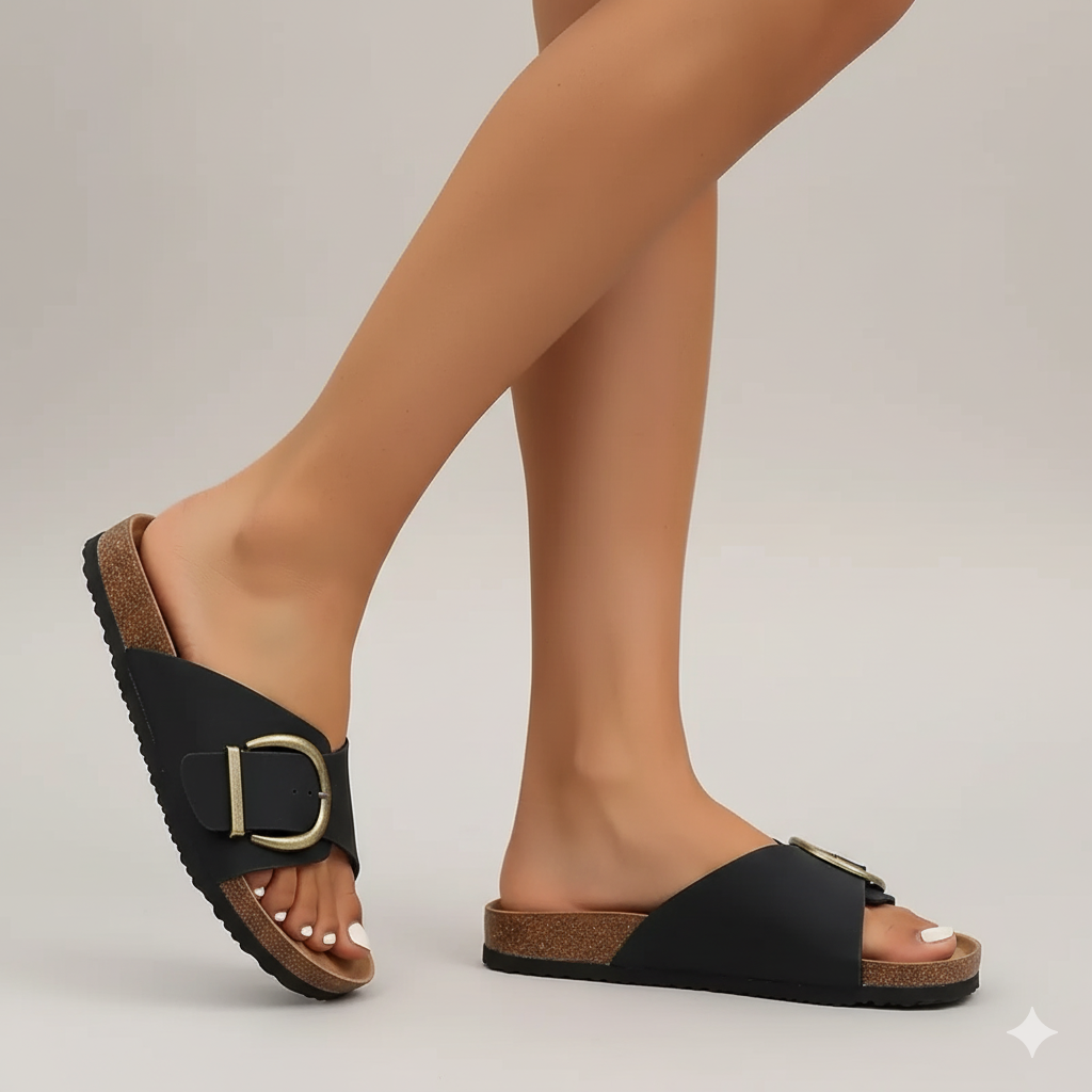 EQ BK – Summer Vol 7 | Women Buckle Slip-On Sandals