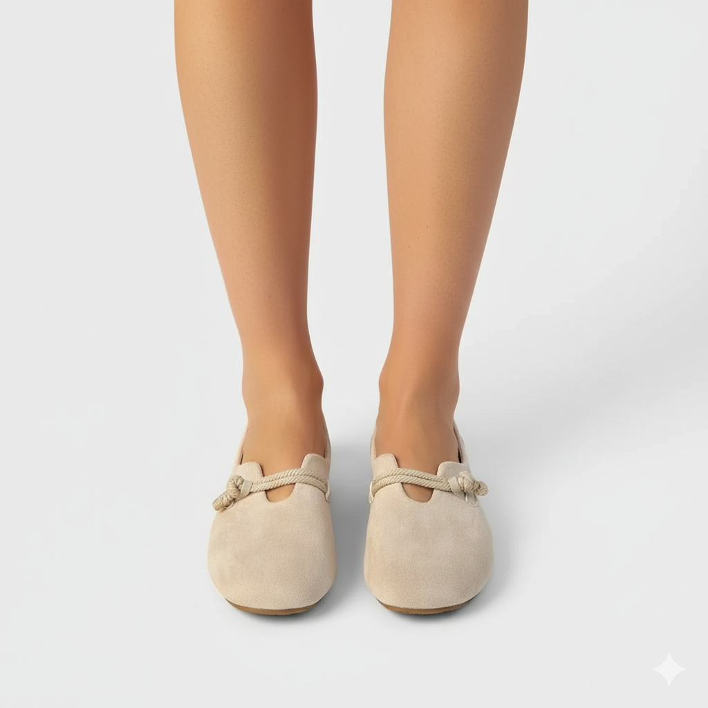 EQ SR – Comfort Vol 7 | Women’s Orthopedic Suede Rope-Knot Slip-On Shoes