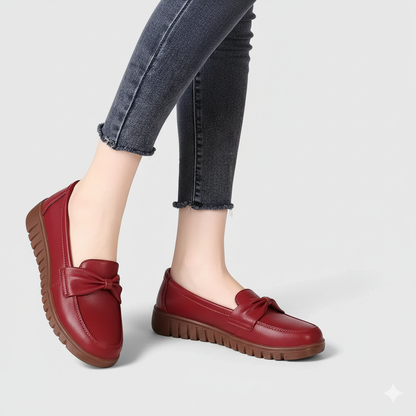 EQ SN – Comfort Vol 11 | Women’s Orthopedic Slip-On Loafers with Bow Accent