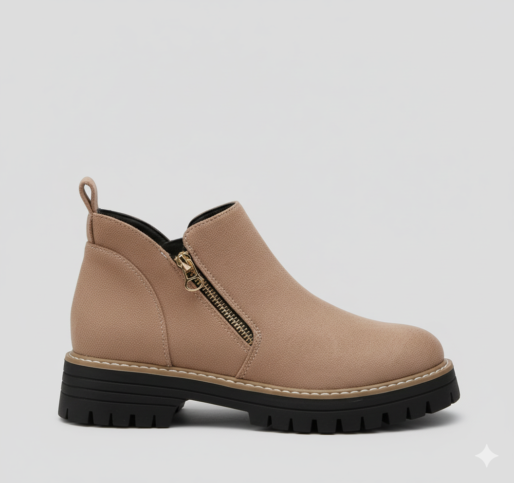 EQ AZ – Autumn Vol 7 | Women’s Side-Zip Ankle Boots with Chunky Sole