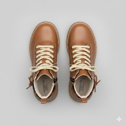 EQ SN – Comfort Vol 6 | Women’s Orthopedic Lace-Up Ankle Boots with Side Zipper