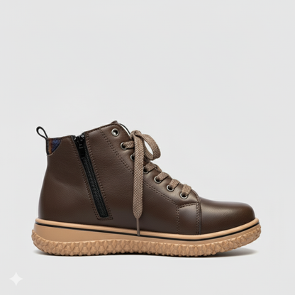 EQ SN – Comfort Vol 6 | Women’s Orthopedic Lace-Up Ankle Boots with Side Zipper