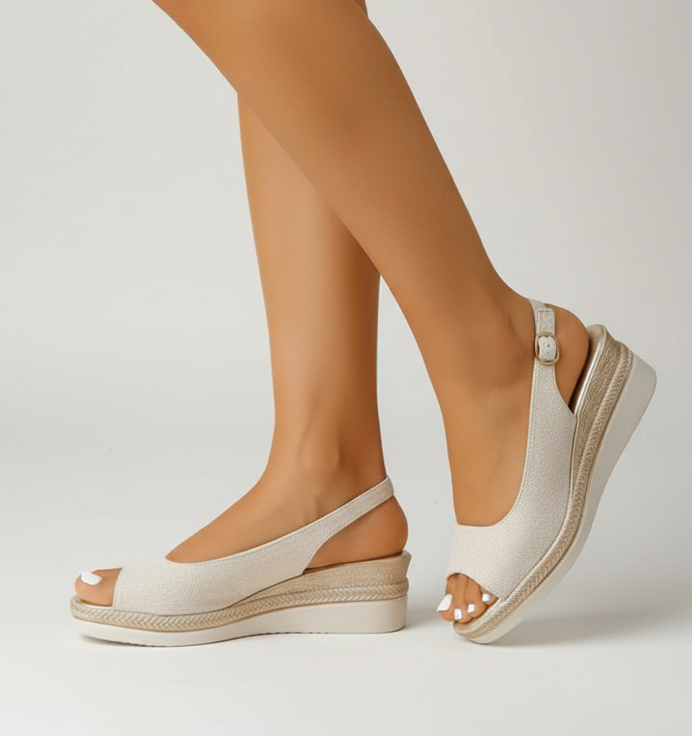 EQ GS - Summer Vol 1 | Women Slingback Wedge Sandals