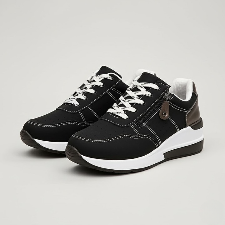 Orthopedic Platform Sneakers with Side Zipper For Women